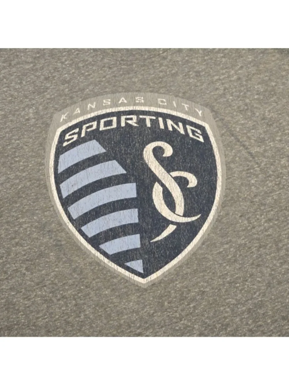 Adidas Kansas City Sporting 2XL Heather Gray T Shirt Soccer Team KC